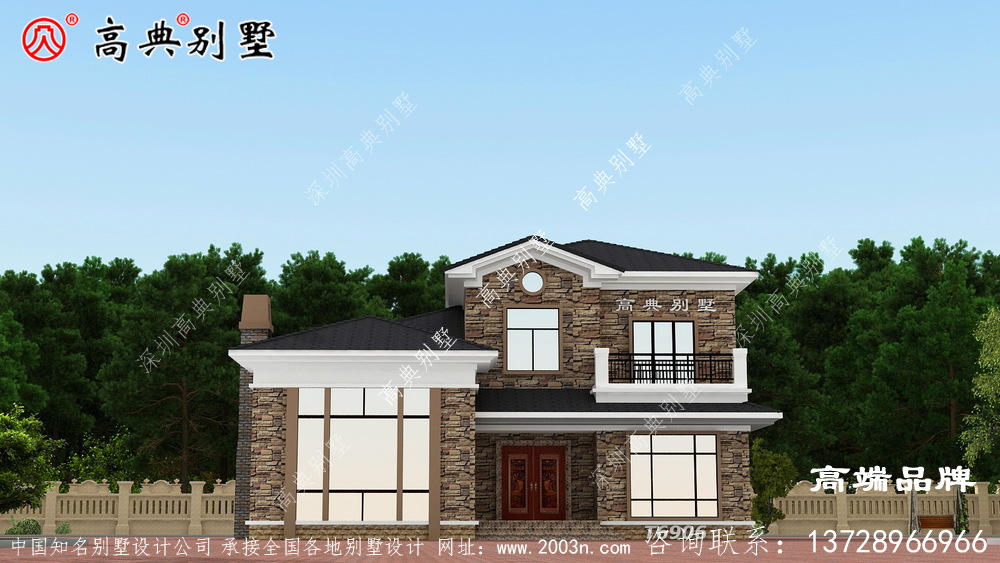 二层乡村自建别墅欧式风格住宅