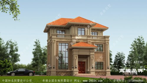 吉安市农村简单大气好看三层别墅洋房