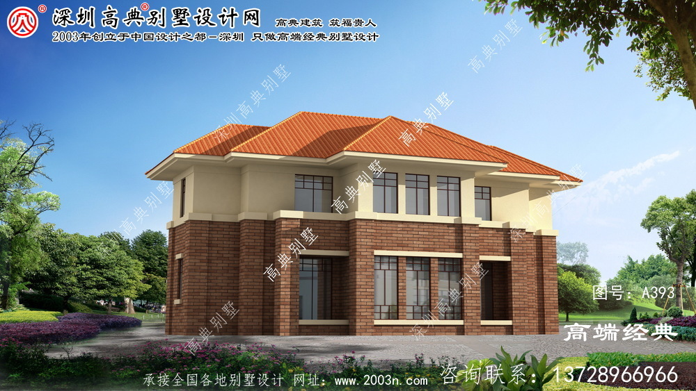 四方台区二楼洋房别墅设计图纸