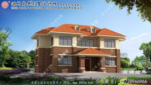 四方台区二楼洋房别墅设计图纸