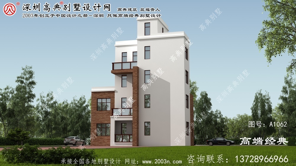 罗田县现代别墅完整图纸