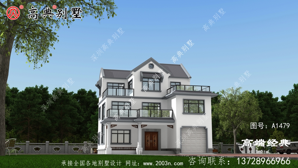 高陵县乡村三层别墅