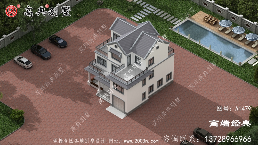 高陵县乡村三层别墅