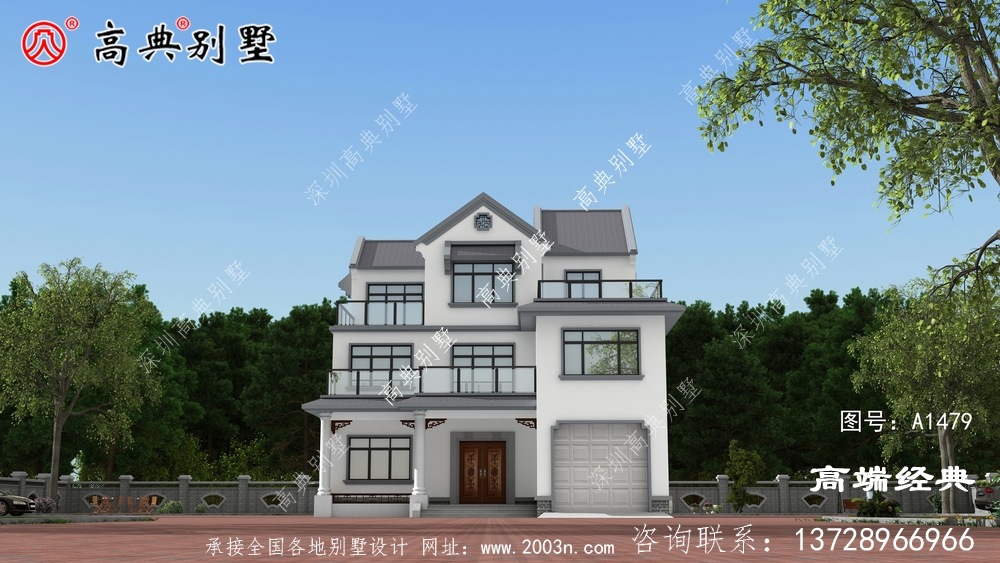 高陵县乡村三层别墅