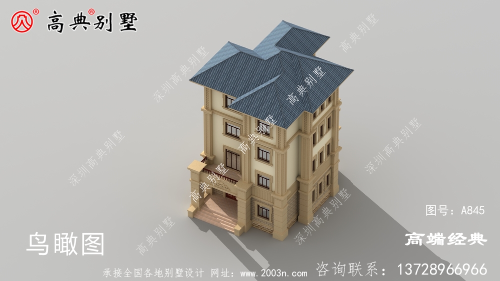 农村四层简欧别墅图片