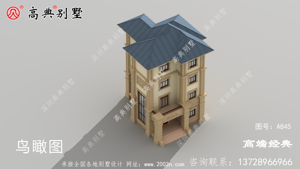 农村四层简欧别墅图片