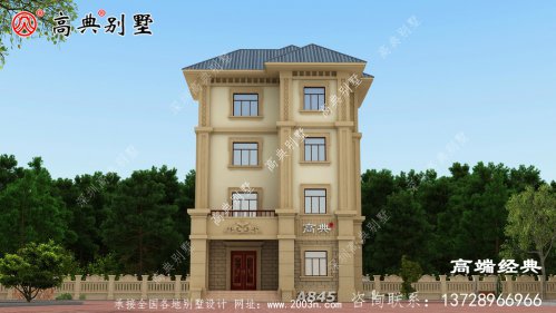 农村四层简欧别墅图片