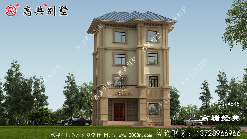 农村四层简欧别墅图片