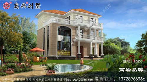 高档别墅设计外观简洁符合农村人对房
