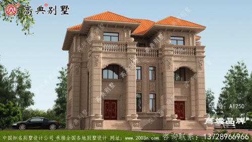 乡村别墅3层设计图整体给人对称和谐之