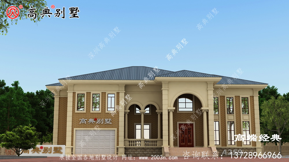 推荐火爆朋友圈好看又简单的二层楼房设计图新乐市