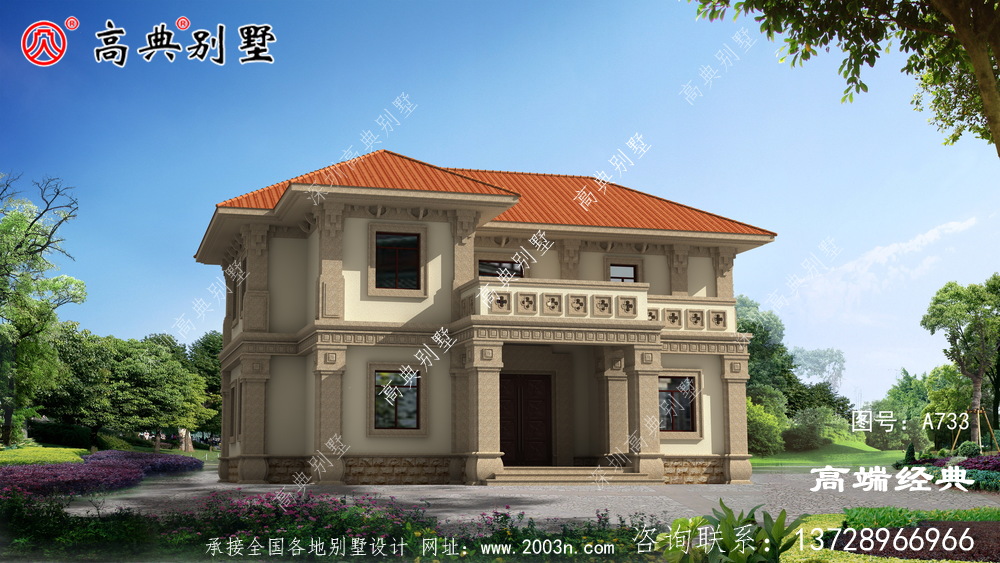 走在乡间的小路上，处处都是别墅