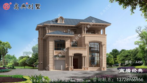 点缀大气的方柱，凸显整栋别墅气质！