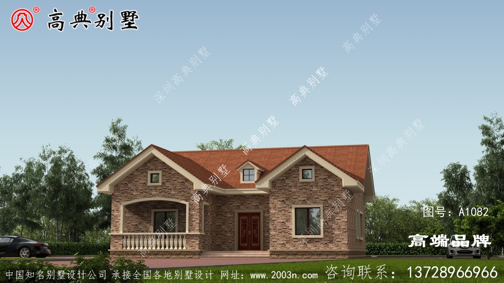 整栋建筑搭配少量构件，美的很大气。