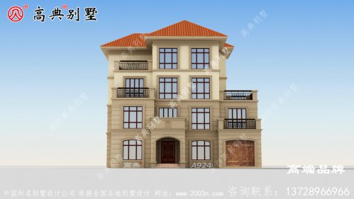 方形柱搭配罗马柱贯穿两层，大气美观