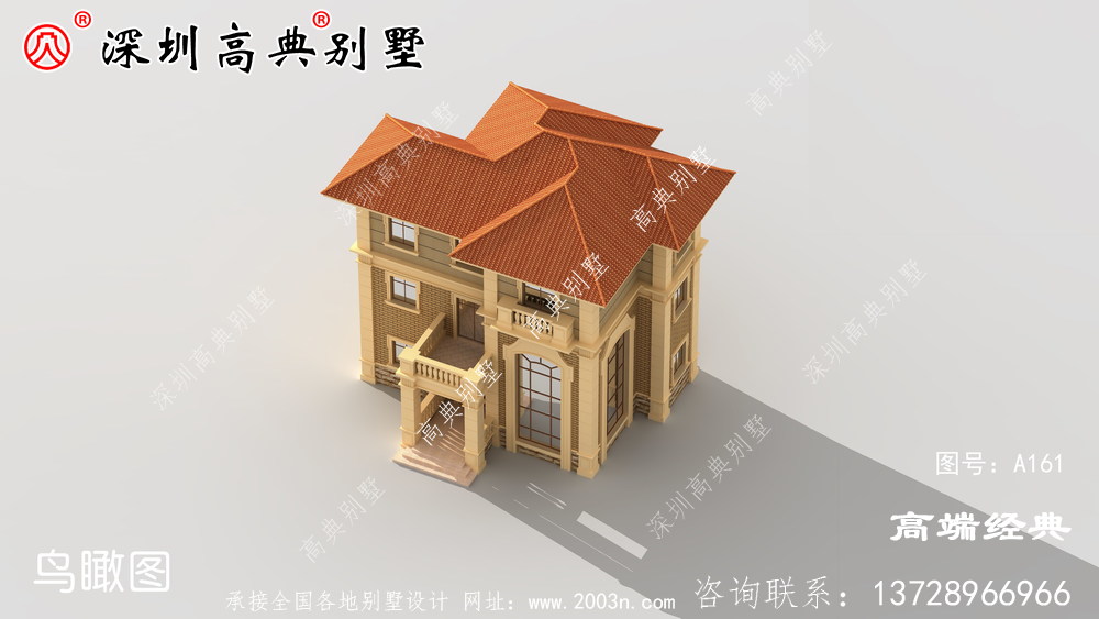 93平米的农村住宅设计符合农村人的审美需求，外观相当有排面。