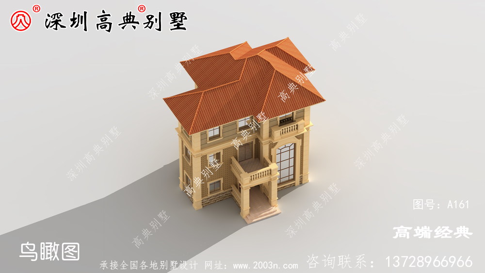 93平米的农村住宅设计符合农村人的审美需求，外观相当有排面。