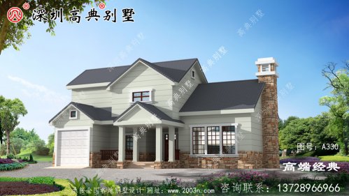 欧式二层房屋图，户型住着舒服，建房