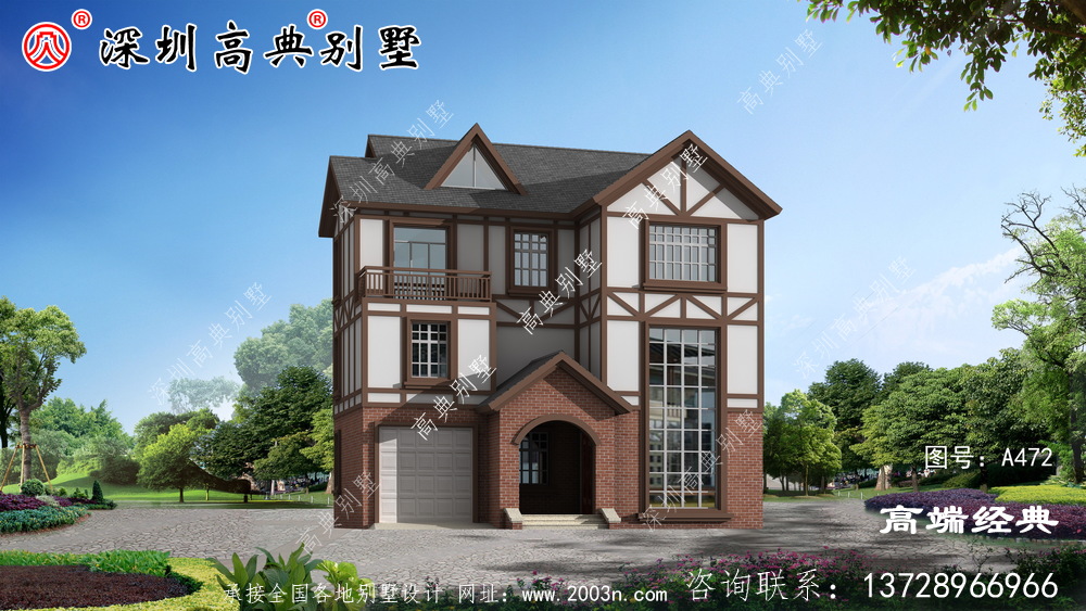 农村自建房三层效果图，这样的房子人人都能建好