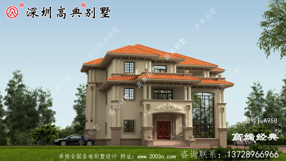 农村三层楼的设计图，户型实用性价比高。