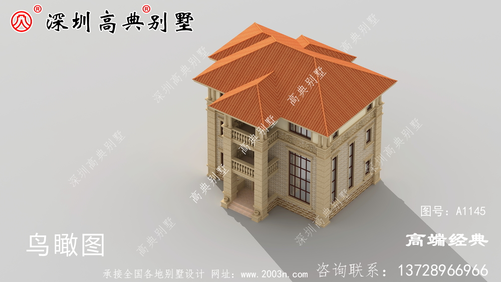 三层小楼建筑设计图，精致高雅，农村建房必备