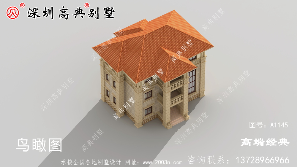 三层小楼建筑设计图，精致高雅，农村建房必备