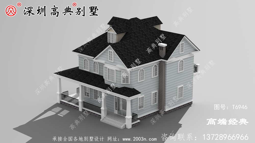 欧式二层房子设计图，三代不过时，建了亲戚朋友都羡慕