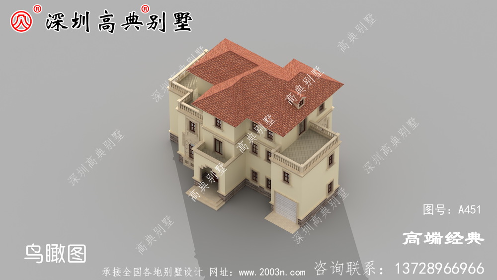 三层带阳台别墅设计图，准备建房的朋友可千万别错过