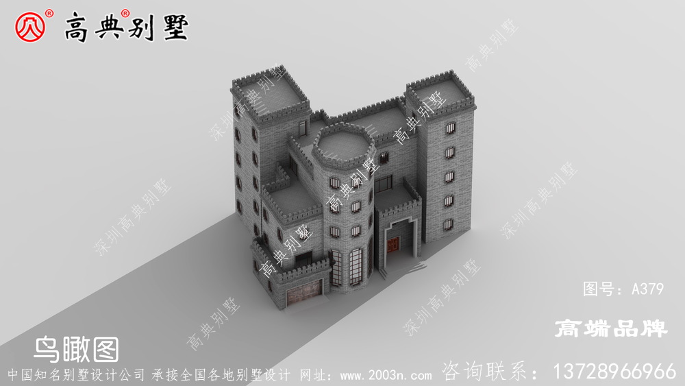 灰色外墙和平屋顶给整个房子带来宫殿般的视觉