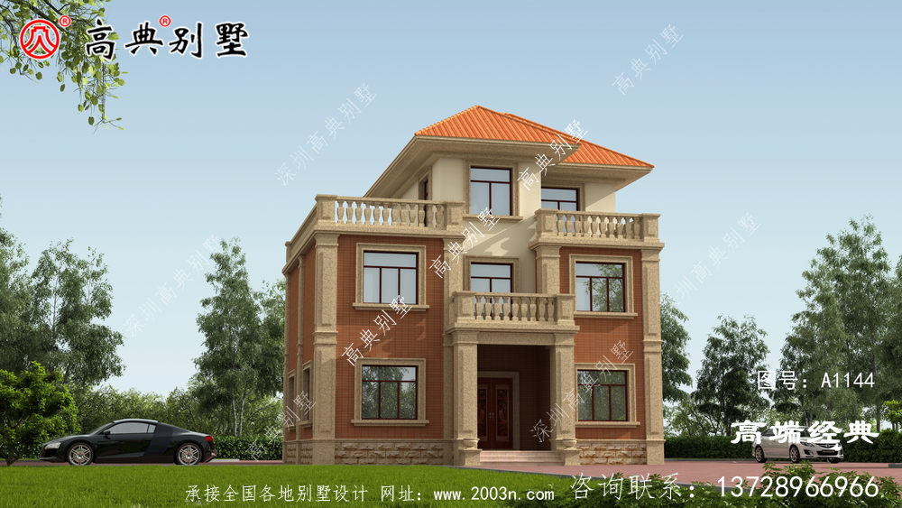 这款乡村自建别墅，功能齐全，风格优美。