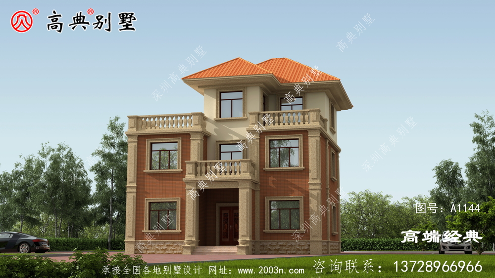 这款乡村自建别墅，功能齐全，风格优美。