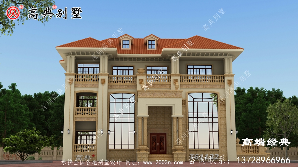 这一款是你想要简约又大气的别墅吗？